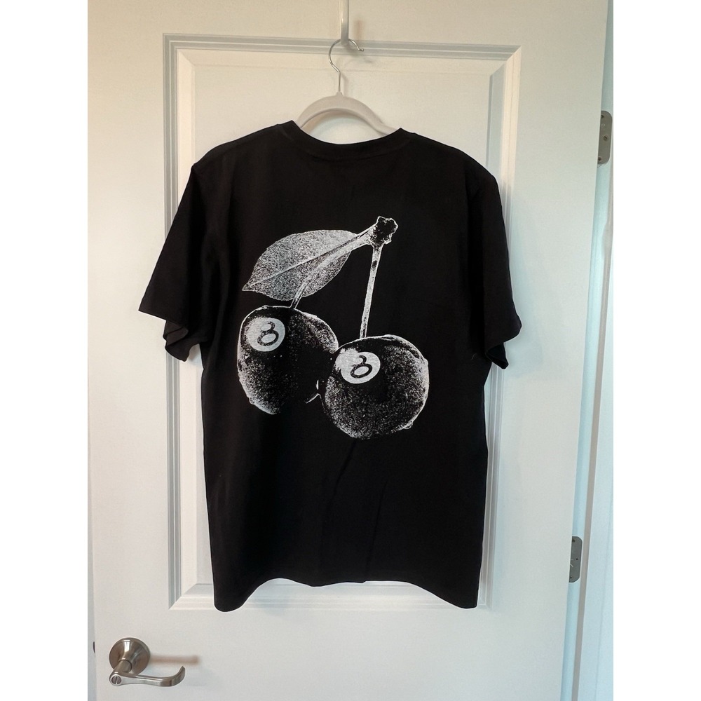 NEW Stussy Cherries 8 Ball T-Shirt Black Size M